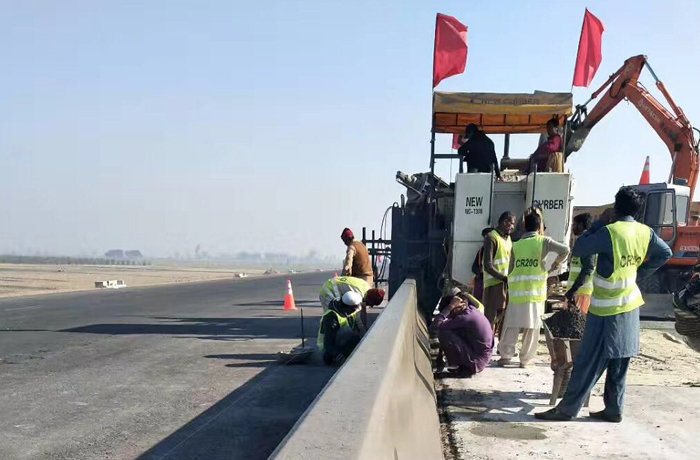 NC1300 Sliding Membrane Construction of Anti-Collision Wall on Kara Highway in Pakistan